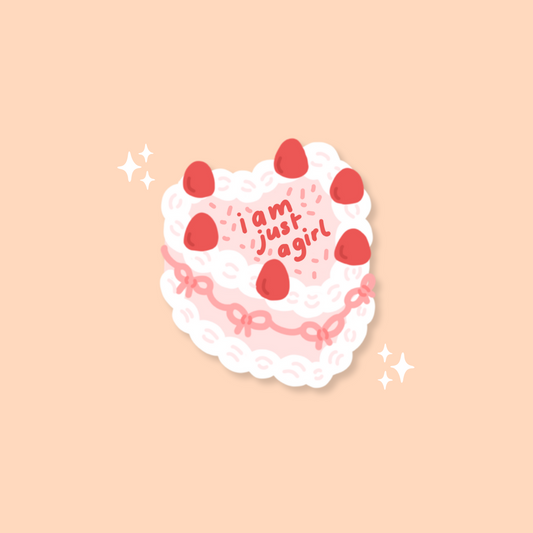 I am just a girl - Sticker holographique