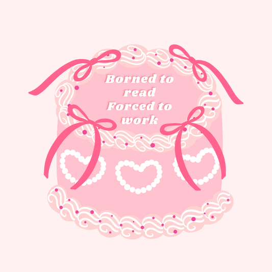 Borned to read, forced to work - sticker holographique