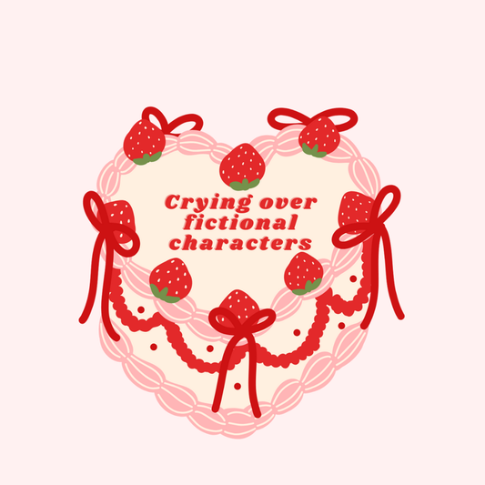 Crying over fictional characters - Sticker holographique
