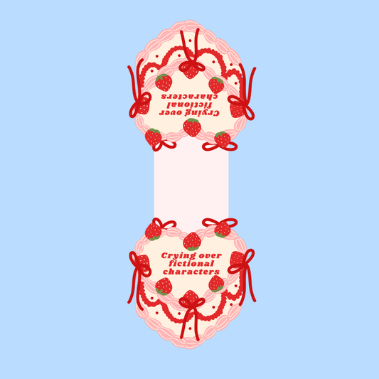 Crying over fictional characters - Marque page magnétique