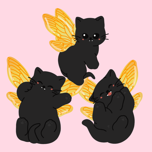 Fairy Fluffy - Pack de stickers holographiques