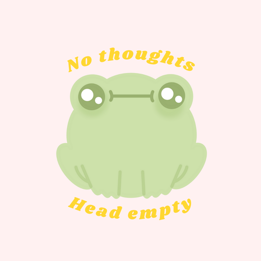 No thoughts, head empty - Sticker holographique
