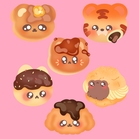 Minipatsus Biscuits - Pack de stickers holographiques