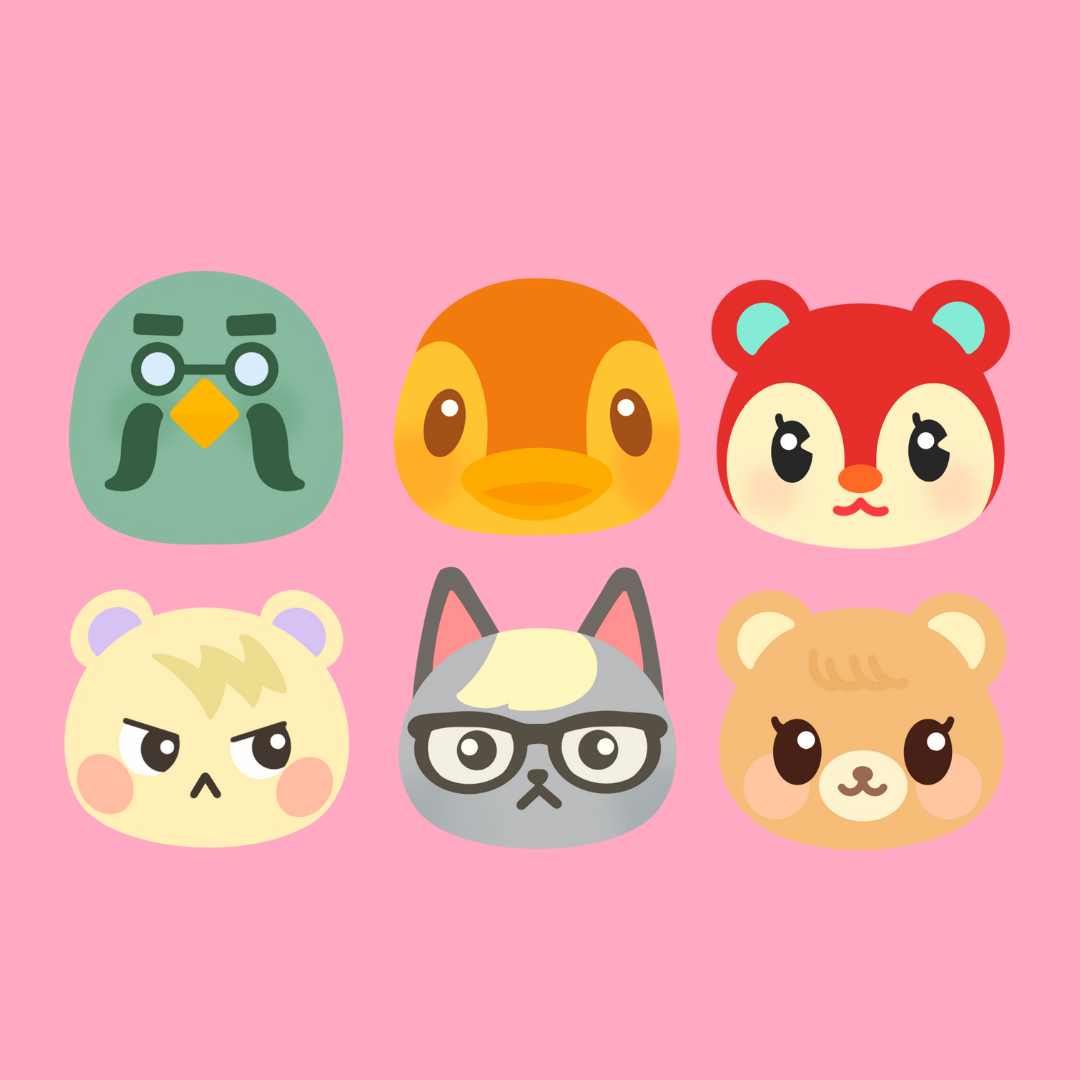 Coffee Lovers villagers - Pack de stickers holographiques