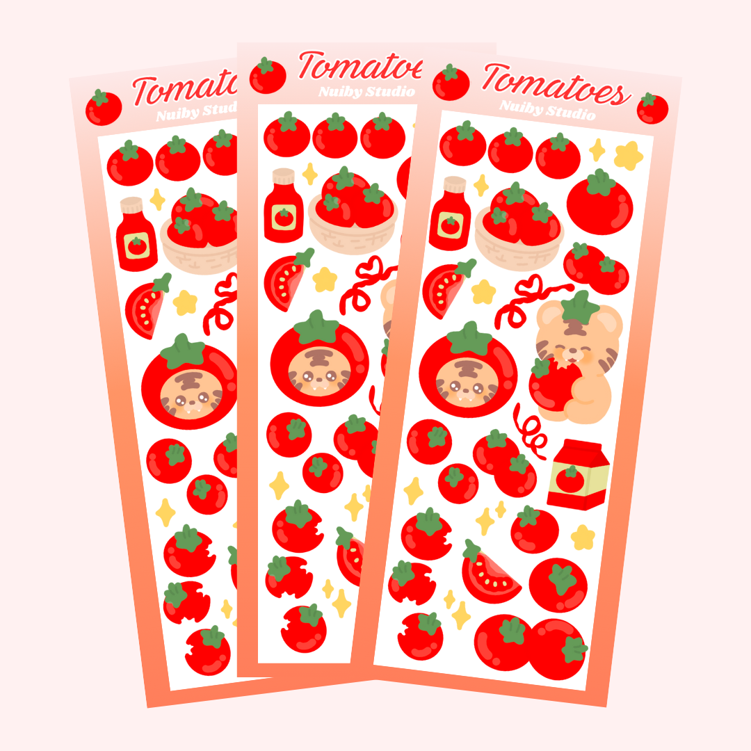 Tomatoes - Planche de stickers