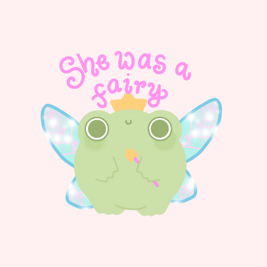 She was a fairy - Sticker holographique (Copie)