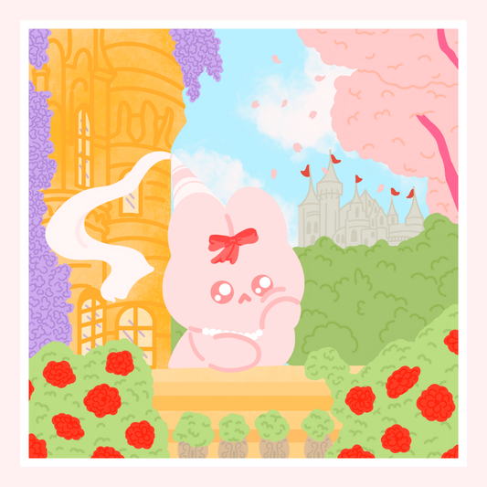 Waiting for the Prince - Illustration 14x14