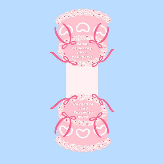 Borned to read, forced to work - Marque page magnétique