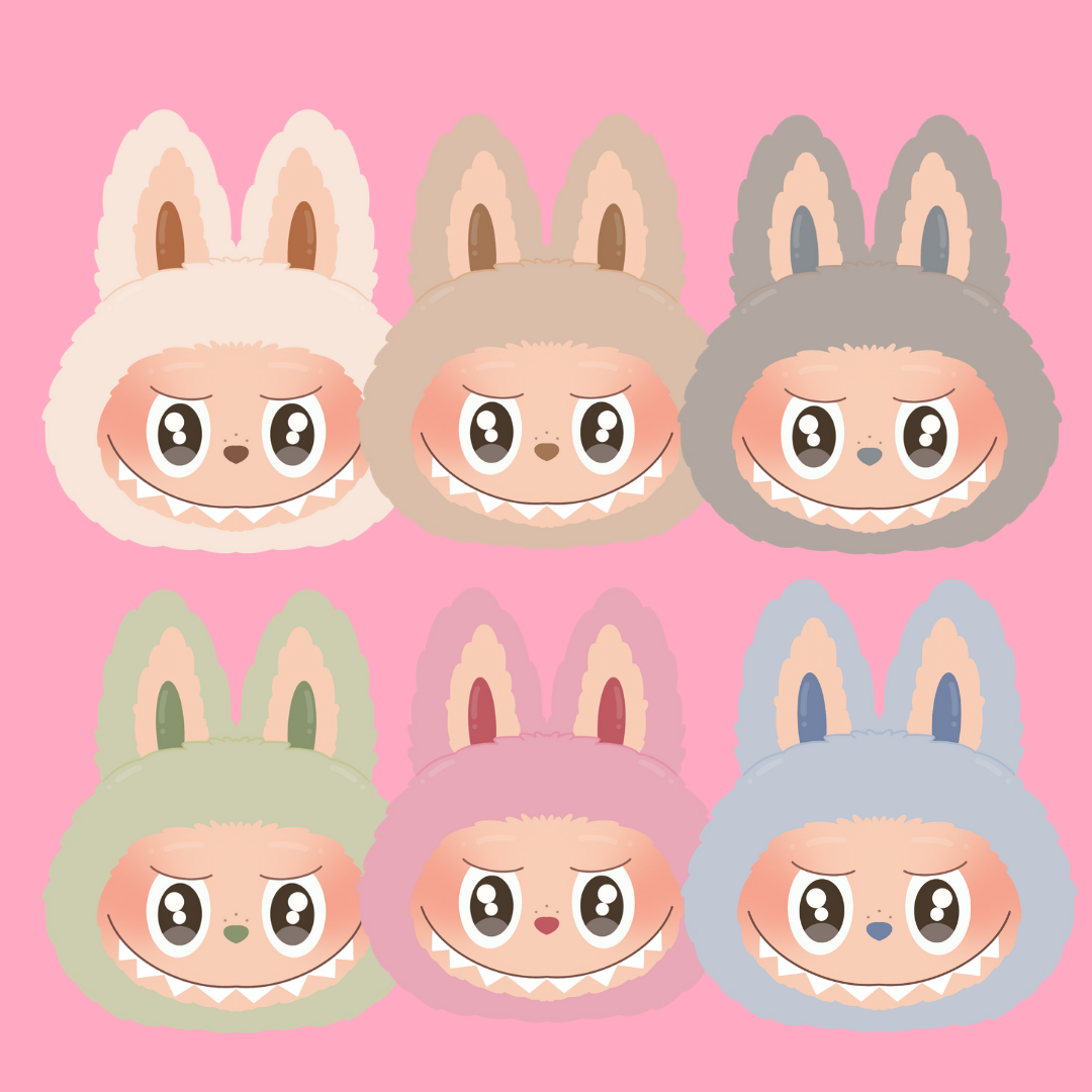 Labubus - Pack de stickers holographiques