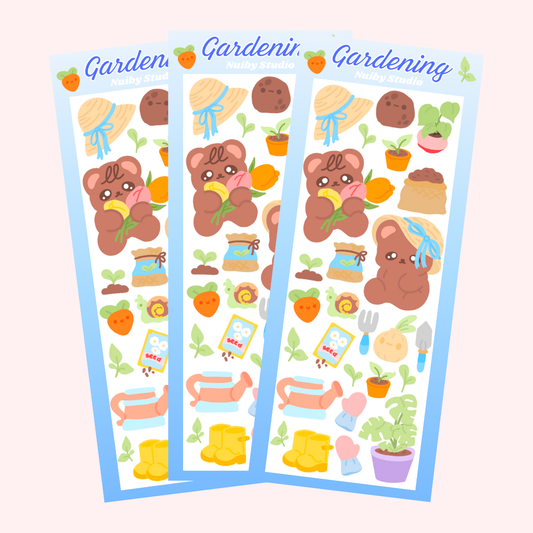 Gardening - Planche de stickers